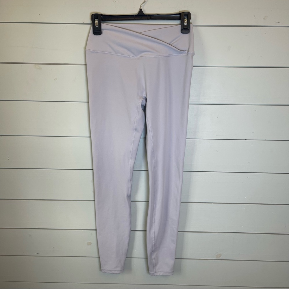 Acta front crossover evo leggings gray silver 28” women’s size medium NWT